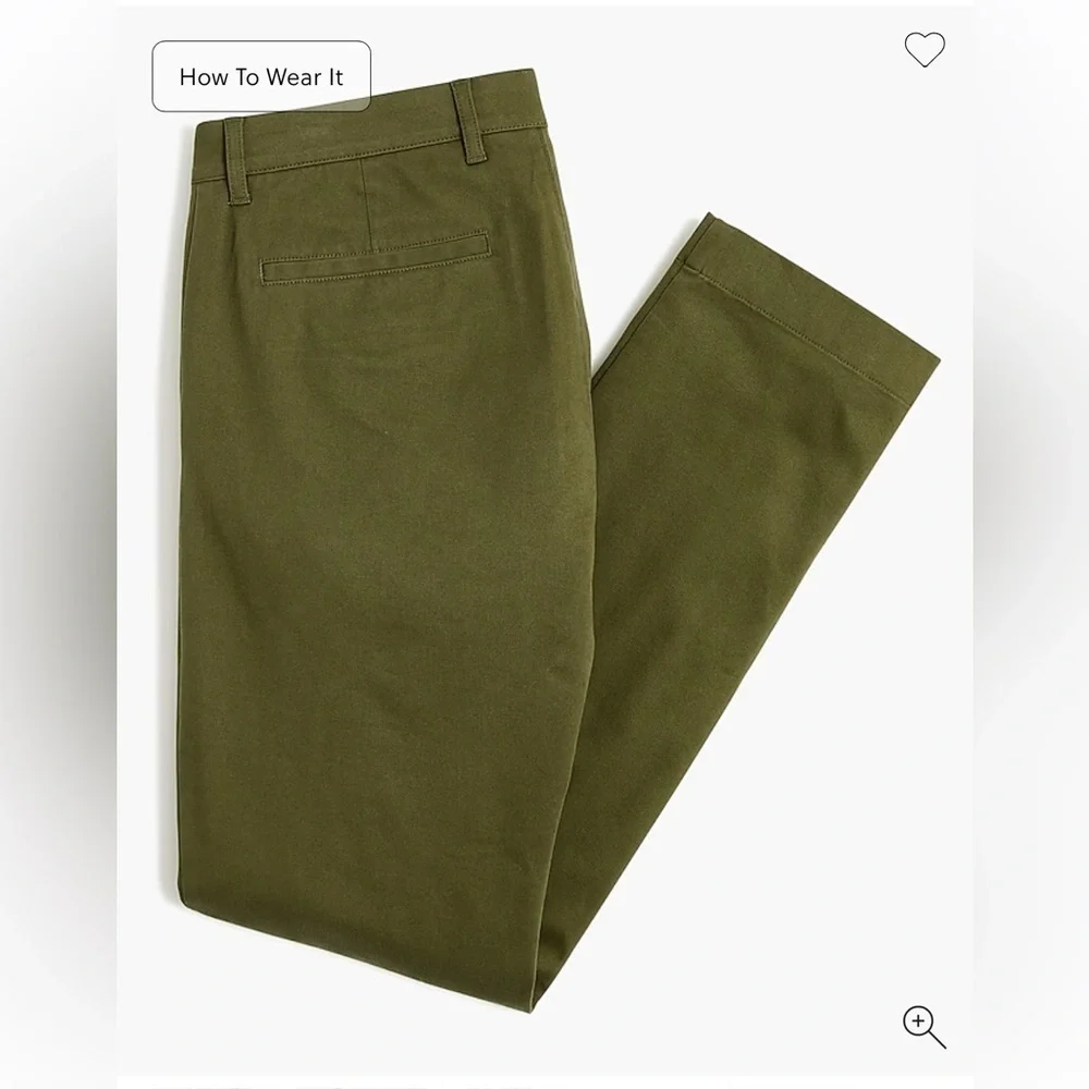J crew loden green Slim-fit TruTemp365® chino pant